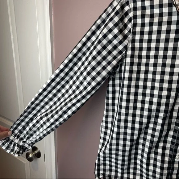 J Crew Cottage cotton poplin top gingham BP623 (2023 style) - Picture 7 of 14